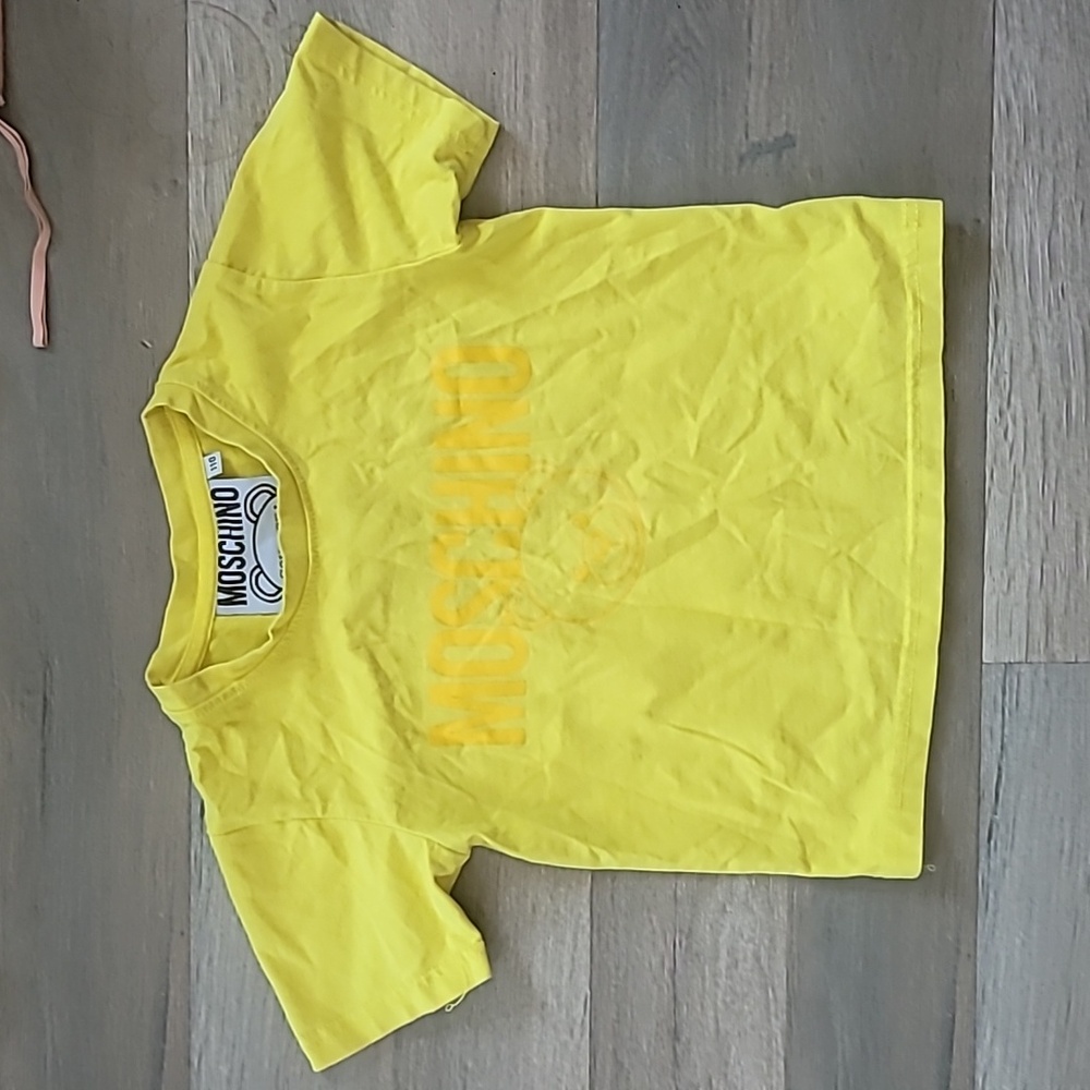 MOSCHINO Graphic Tee Short Sleeve Toddlers Size 110 Unisex